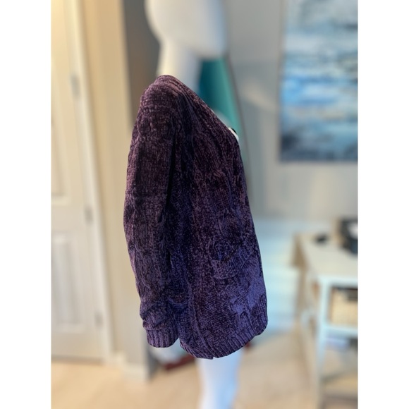 Beautiful purple open front cardigan S/M M/L combo size - Picture 5 of 8